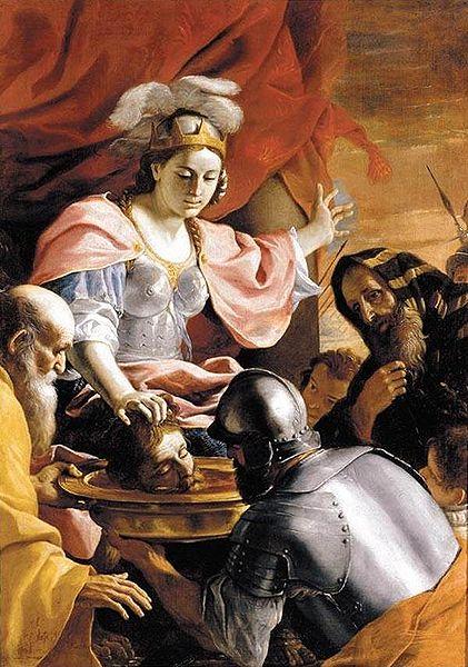 Mattia Preti Queen Tomyris Receiving the Head of Cyrus King of Persia oil painting image